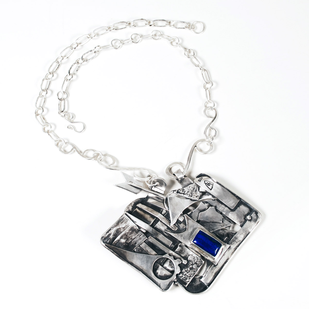 blue arrow necklace